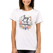 Joie est ma boussole papillon floral