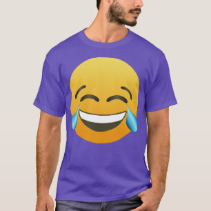T-shirt JOIE Visage avec des larmes de joie haha emoji