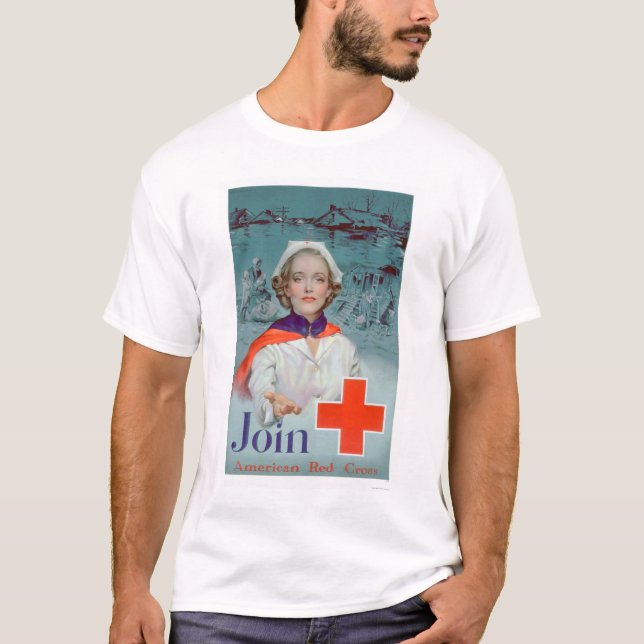 T-shirt Joignez la Croix-Rouge - l'infirmière (US00306) (Devant)
