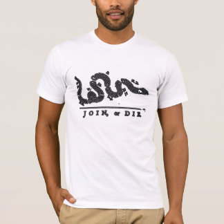 T-shirt Joignez, ou mourez Américain