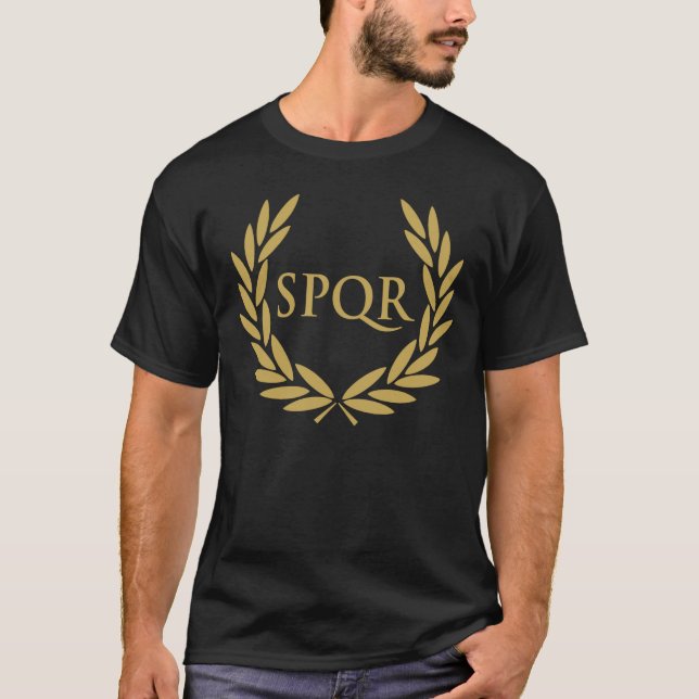 T-shirt Joint romain de sénat de Rome SPQR (Devant)