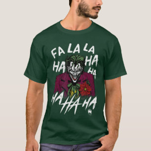 T-shirt Joker de Noël DC Comics Fa La La Ha Ha Ha Portrait