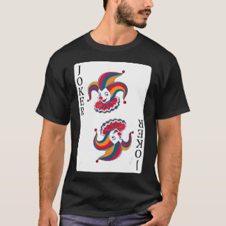 T-shirt Joker Playing Card, Funny Prankster Comédien Joker