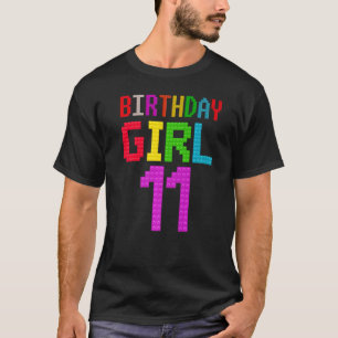T-shirt Joli 11e anniversaire Cadeau 11 ans Bâtiment de bl