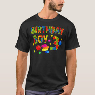 T-shirt Joli 3e anniversaire 3 ans Bâtiment Boys