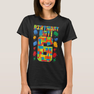 T-shirt Joli 6e anniversaire 6 ans Bâtiment Boys