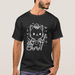 T-shirt Joli agriculteur chat kawaii agriculture agronomie