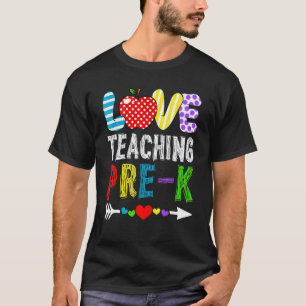 T-shirt Joli Amour Enseignement Pré-Maternelle Enseignants