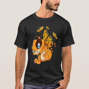 T-shirt Joli animal de compagnie Chat Nature Insecte Papi