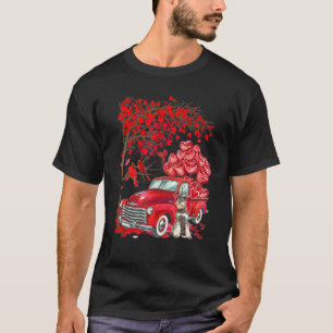 T-shirt Joli arbre de la Saint-Valentin de Schnauzer minia