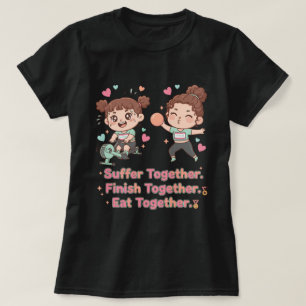 T-shirt Joli athlète hybride souffre ensemble jusqu'à la f