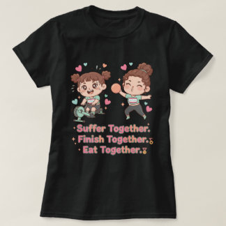 T-shirt Joli athlète hybride souffre ensemble jusqu'à la f