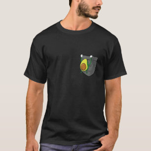 T-shirt Joli Avocat Grimpe Dans Guacamole Végétalien De Po