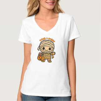 T-shirt Joli bébé maman souriante avec panier à bonbons Ci