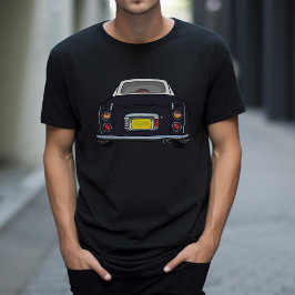 T-shirt Joli Black Figaro Voiture Graphique Figarations T-