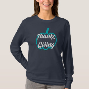 T-shirt Joli Bon thanksgiving texte avec Citrouille mignon