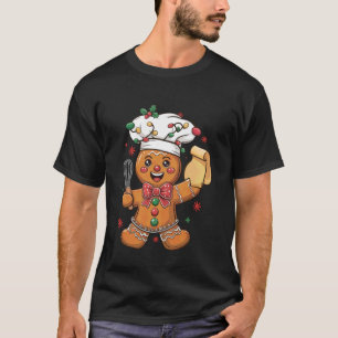 T-shirt Joli boulanger d'homme en pain d'épices drôle Noël