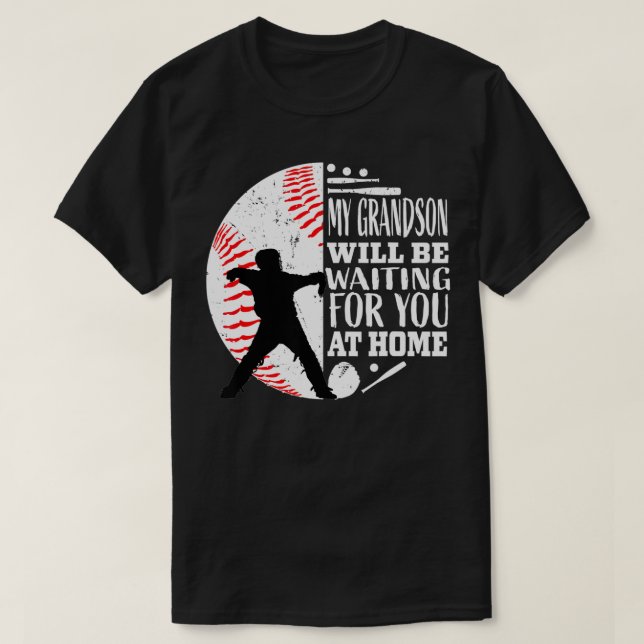 T-shirt Joli Capteur de baseball Grand-mère Grand-père Gra (Design devant)