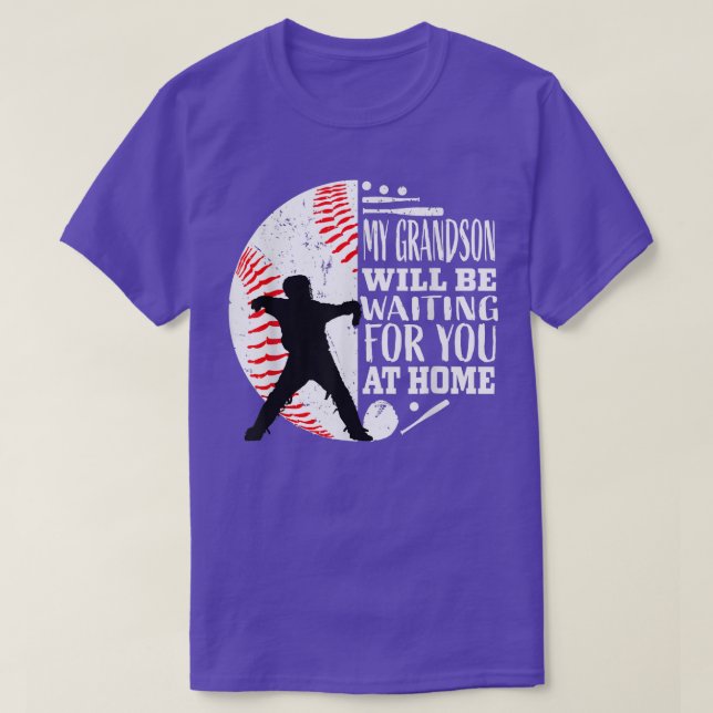 T-shirt Joli Capteur de baseball Grand-mère Grand-père Gra (Design devant)