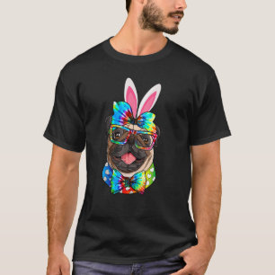T-shirt Joli Carlin Chien Visage Tie Tee Glasses Headband