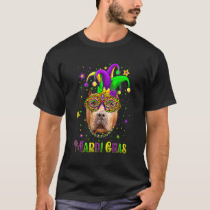 T-shirt Joli carnaval Mardi Gras Pitbull Mardi Gras