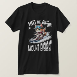 T-shirt Joli CAT.Le chat d'aventure sans peur qui prend. P