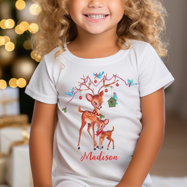 T-Shirt Joli Cerf de Noël (Cute Christmas Deer T-Shirt)