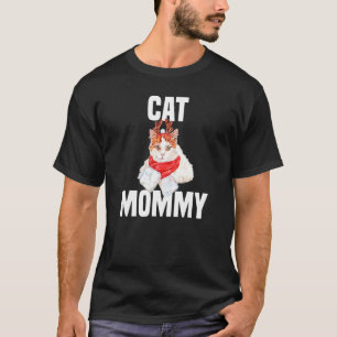 T-shirt Joli chat avec costume de renne  maman chat