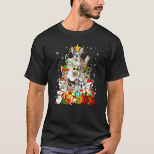 T-shirt Joli chat Devon Rex Ornement d'arbre de Noël Chat