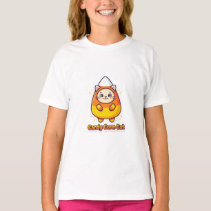 T-shirt Joli Chat en Maïs de Bonbon Costume d'Halloween Dr