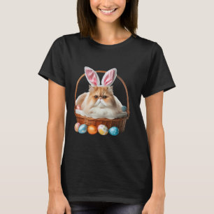 T-shirt Joli chat persan chasse aux œufs de Pâques proprié