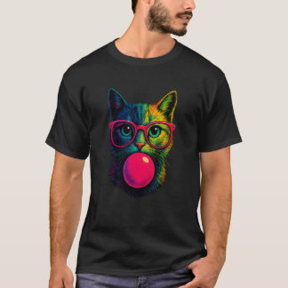 T-shirt Joli Chat pour Femmes Amateurs de Chat Drôle