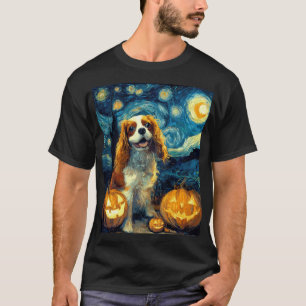 T-shirt Joli chien Cavalier King Charles Spaniel Halloween