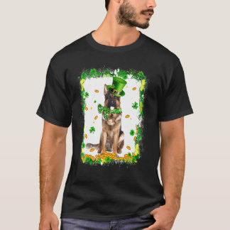 T-shirt Joli chien de berger allemand St Patricks Day Irla