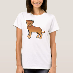 T-shirt Joli chien de dessin animé Dogue De Bordeaux