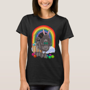 T-shirt Joli chien de Pâques aux oeufs de Pâques Caniche n