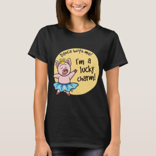 T-shirt Joli Cochon Lucky Joyeux Nouvel An Réveillon