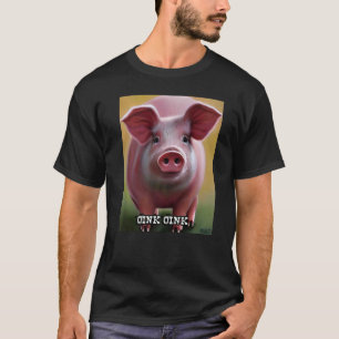 T-shirt Joli Cochon Piggie Rose Rose 18