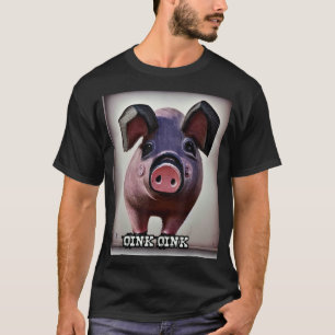 T-shirt Joli Cochon Piggie Rose Rose 21