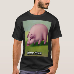 T-shirt Joli Cochon Piggie Rose Rose 25