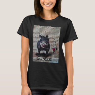 T-shirt Joli Cochon Piggie Rose rose 32