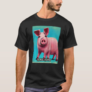 T-shirt Joli Cochon Piggie Rose rose 44