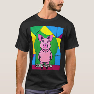 T-shirt Joli Cochon Piggie Rose rose 46