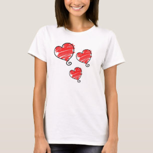 T-shirt Joli cœur rouge bulle