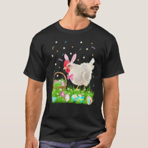 T-shirt Joli costume de Pâques de poulet mignon lapin de P