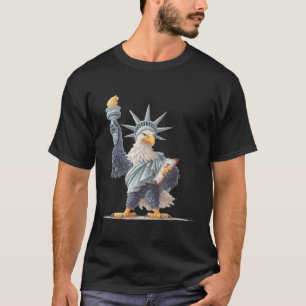 T-shirt Joli Costume De Statue Américaine Pour Vêtements P