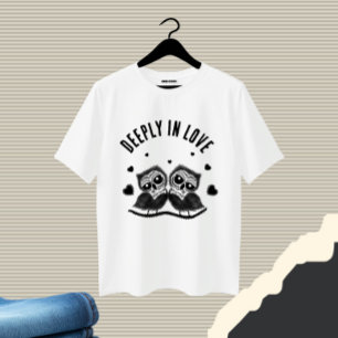 T-shirt Joli couple de hiboux