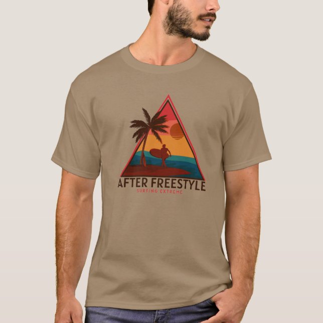 T-shirt Joli design après Freestyle Retro Silhouette (Devant)