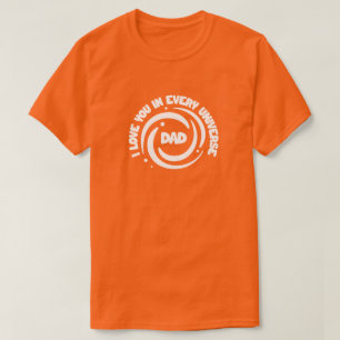 T-shirt Joli Design De Texte Papa Je T'Aime Dans Chaque Un