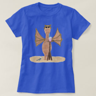 T-shirt Joli design d'été Dragon à la plage Femmes